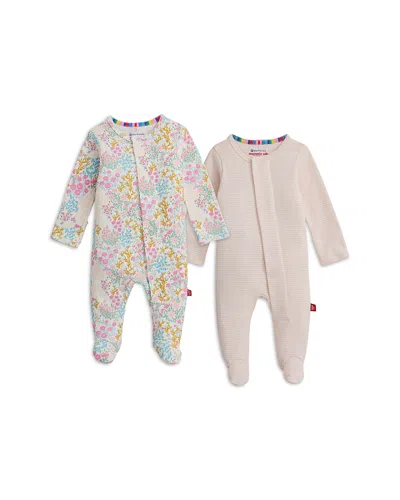 Magnetic Me Unisex Cotton Footie Two-pack Bundle - Baby In Multi