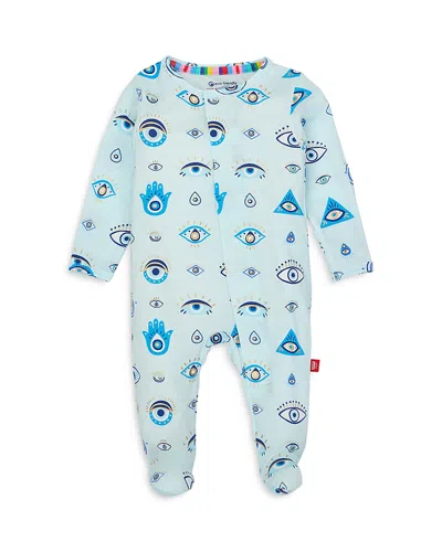 Magnetic Me Unisex Eye Wish You Printed Footie One Piece - Baby In Eye Wish You The Best