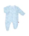 Magnetic Me Unisex Printed Footie - Baby In Blue