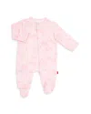 Magnetic Me Unisex Printed Footie - Baby In Pink