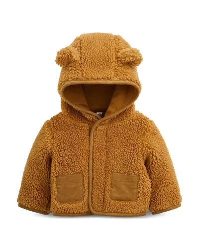 Magnetic Me Unisex Sherpa Fleece Bear Jacket - Baby In Brown