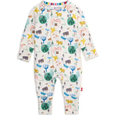 Magnetic Me Babies'  Wooly Big Deal Convertible Romper In White