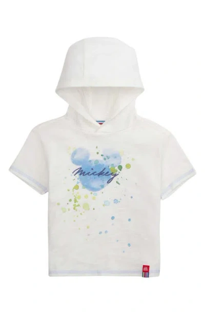 Magnetic Me X Disney® Kids' Mickey Mouse Hooded Graphic T-shirt In Egret