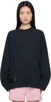 Magniberg Black Full Long Sleeve T-shirt In Washed Black