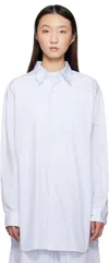 Magniberg Blue Night Pyjama Shirt In White