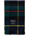 Magniberg Check-pattern Alpaca Blanket In Green