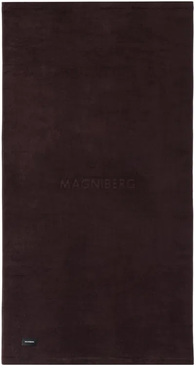 Magniberg Burgundy Gelato Bath Sheet In Cherry Brown