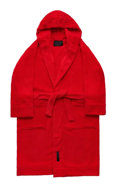 Magniberg Gelato Cotton Bathrobe In Red