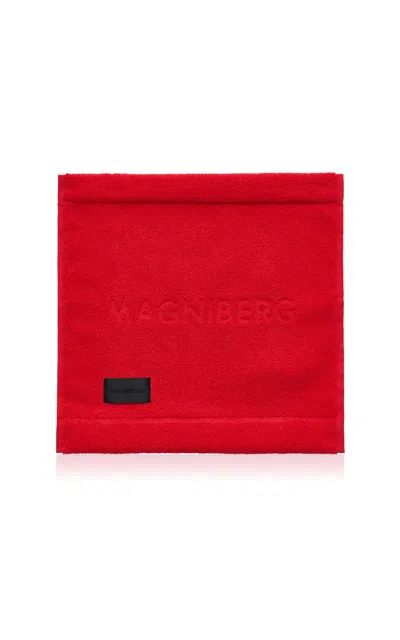 Magniberg Gelato Cotton Face Cloth In Red