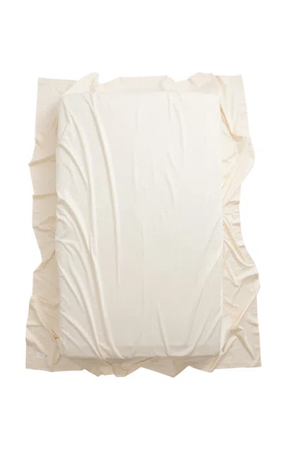 Magniberg Mother Pima Cotton Flat Sheet In White