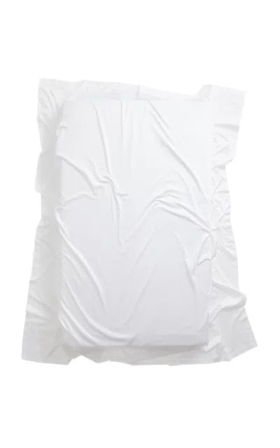 Magniberg Mother Pima Cotton Flat Sheet In White