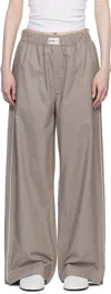 Magniberg Taupe Dolce Pyjama Pants In Mud