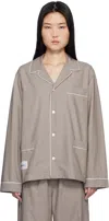 Magniberg Taupe Dolce Pyjama Shirt In Mud
