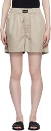 Magniberg Taupe Sorbetto Pyjama Shorts In Clay