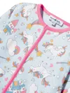 Magnolia Baby Unicorns Rainbows Print Pajama In Blue