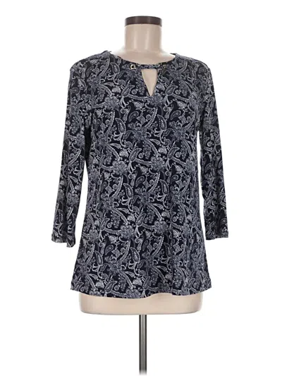 Pre-owned Magnolia Grace 3/4 Sleeve T-shirt In Blue