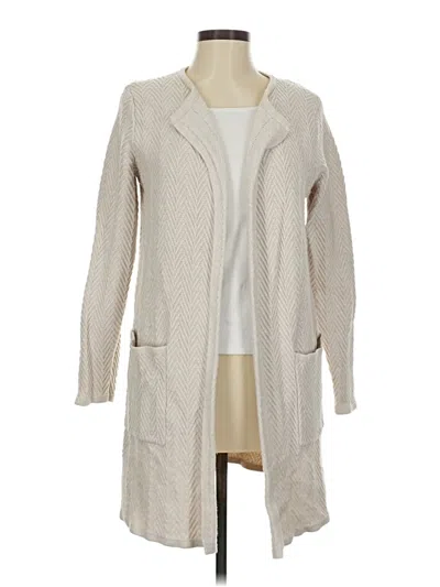 Pre-owned Magnolia Grace Cardigan Sweater In White