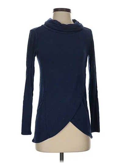 Pre-owned Magnolia Grace Long Sleeve Turtleneck In Blue