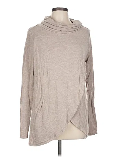 Pre-owned Magnolia Grace Long Sleeve Turtleneck In Tan