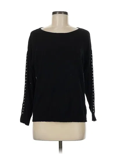 Pre-owned Magnolia Grace Pullover Sweater In Black