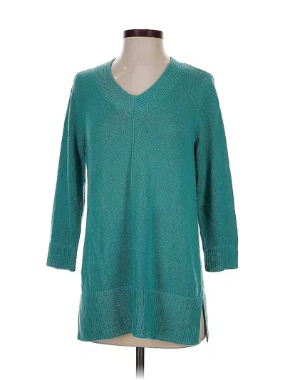Pre-owned Magnolia Grace Pullover Sweater In Teal