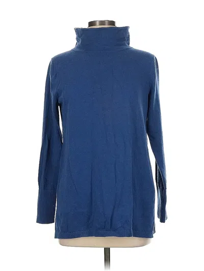 Pre-owned Magnolia Grace Turtleneck Sweater In Blue