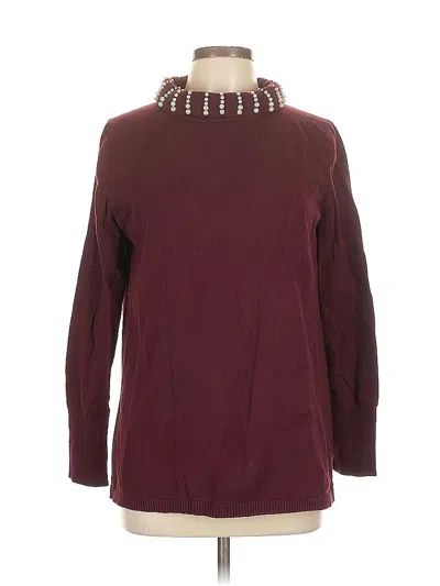 Pre-owned Magnolia Grace Turtleneck Sweater In Burgundy