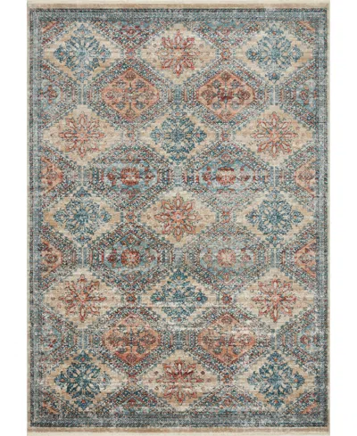 Magnolia Home By Joanna Gaines X Loloi Elise Eli-02 2'8" X 10'6" Runner Area Rug In Multi,blue