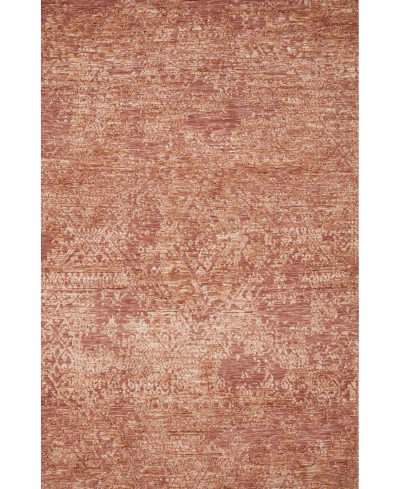 Magnolia Home By Joanna Gaines X Loloi Lindsay Lis-02 7'9" X 9'9" Area Rug In Pink,coral