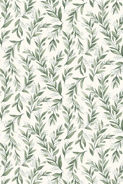 Magnolia Home Olive Branch Wallpaper