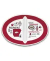 Magnolia Lane Arkansas Razorbacks Two-section Melamine Platter In White,red