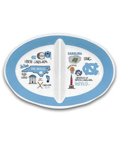 Magnolia Lane North Carolina Tar Heels Two-section Melamine Platter In Multi