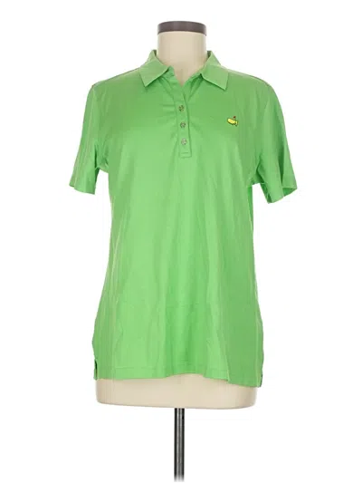 Pre-owned Magnolia Lane Short Sleeve Blouse In Green