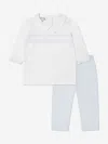 MAGNOLIA BABY BABY BOYS SMOCKED COLLARED TROUSER SET