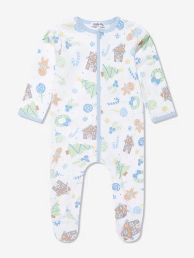 Magnolia Baby Kids' Baby Boys Sweet Gingerbread Babygrow In White