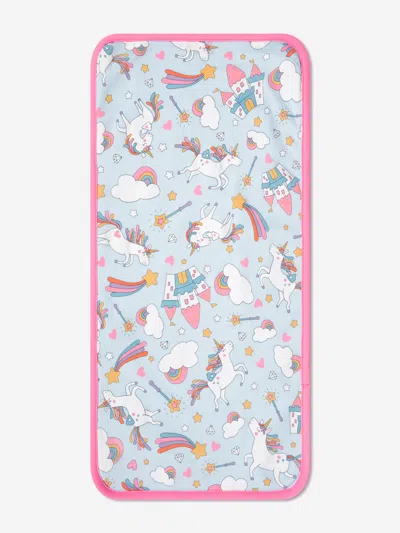 Magnolia Baby Baby Girls Dreamy Unicorns Burp Cloth In White