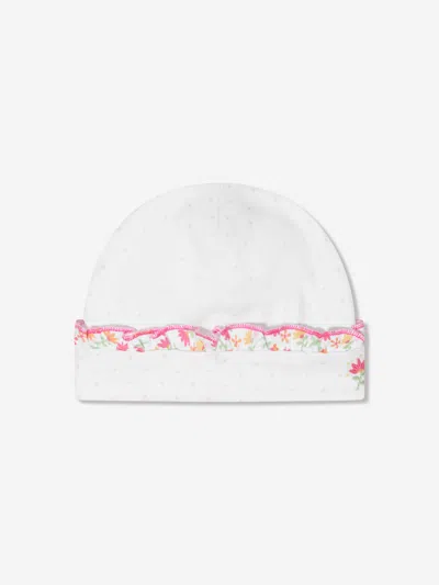 Magnolia Baby Kids' Baby Girls Embroidered Ruffle Hat In White