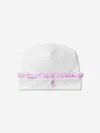 MAGNOLIA BABY BABY GIRLS PRINCESS SWAN EMBROIDERED RUFFLE HAT