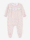 Magnolia Baby Baby Girls Smocked Babygrow In White