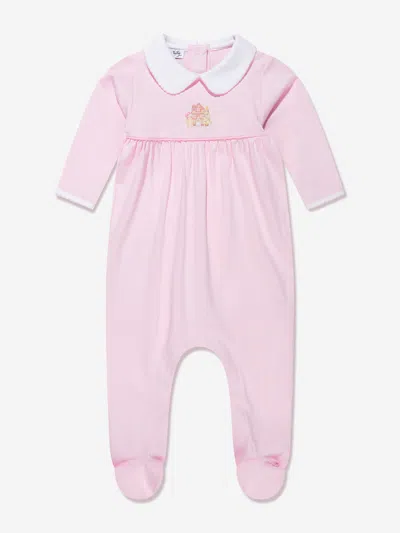 Magnolia Baby Kids' Baby Girls Sweet Gingerbread Collared Babygrow In White
