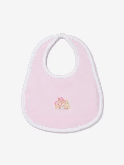 Magnolia Baby Baby Girls Sweet Gingerbread Embroidered Bib In White
