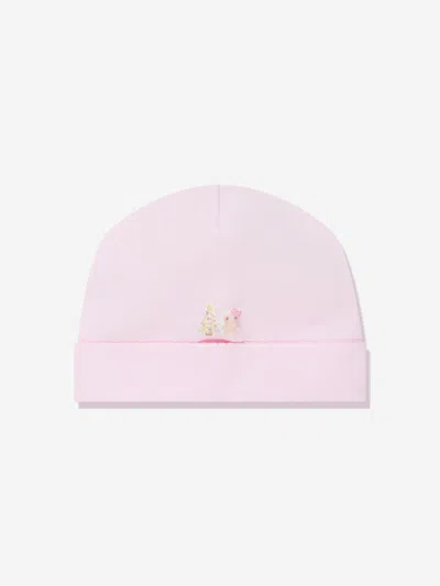 Magnolia Baby Baby Girls Sweet Gingerbread Embroidered Hat In White