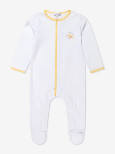 Magnolia Baby Baby Rubber Ducky Embroidered Babygrow In White