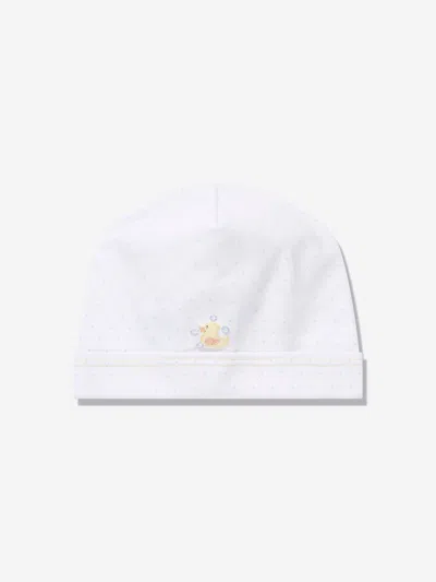 Magnolia Baby Baby Rubber Ducky Embroidered Hat In White