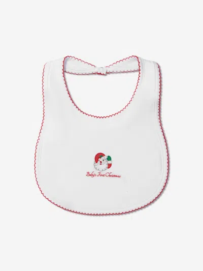 Magnolia Baby Baby Winking Santa Embroidered Hat In White