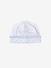MAGNOLIA BABY BOYS & BLUE SPOTTED BABY HAT 6 MTHS WHITE
