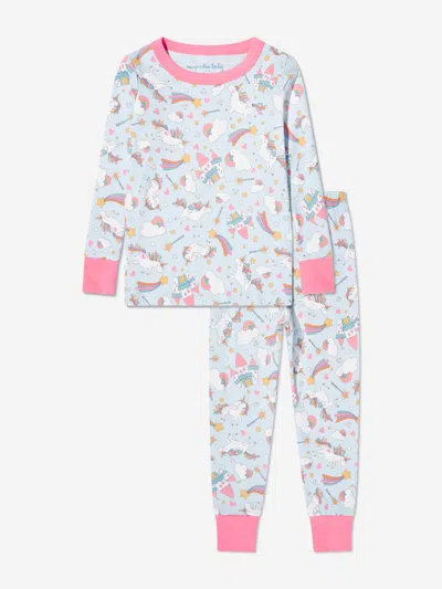 Magnolia Baby Kids' Girls Dreamy Unicorns Long Pyjamas In White
