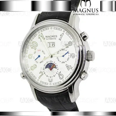 Pre-owned Magnus Lugano M104msb85 Automatic Mens Watch