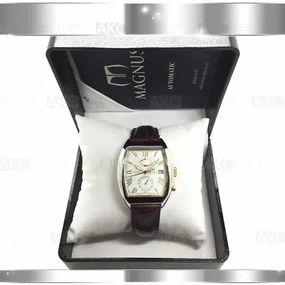 Pre-owned Magnus Madrid M109mtr75 Automatic Stainless Steel Mens Watch