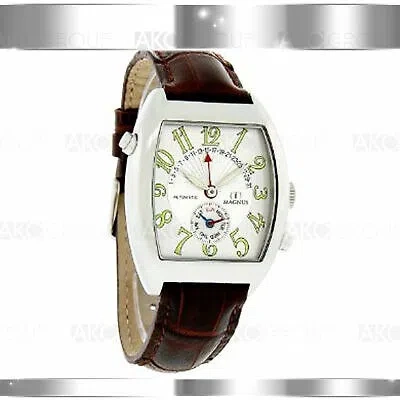 Pre-owned Magnus Monterrey M110msr45 Automatic Stainless Steel Mens Watch